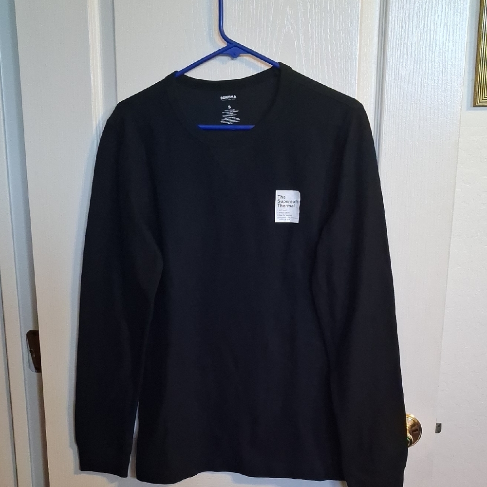 NWT -- Sonoma Black Long Sleeve Men's Tee - Size S